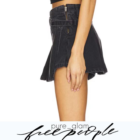 Free People denim skort - Picture 3 of 7